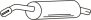 Einddemper (incl. KM-9618) CITROEN C2 C3 C3 Pluriel