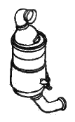 DPF CITROËN Berlingo C2 C3 C3 Picasso C4 C4 Picasso C4 Grand Picasso C5 Xsara Picasso 1.6 HDi MINI Cooper One Clubman Cooper 1.6D PEUGEOT 1007 206 207 307 407 Partner 1.6 HDi