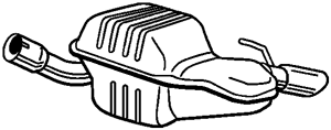 Einddemper Chr. Eindpijp VOLVO V70