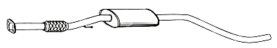 Middendemper FIAT 500L 1.4i      